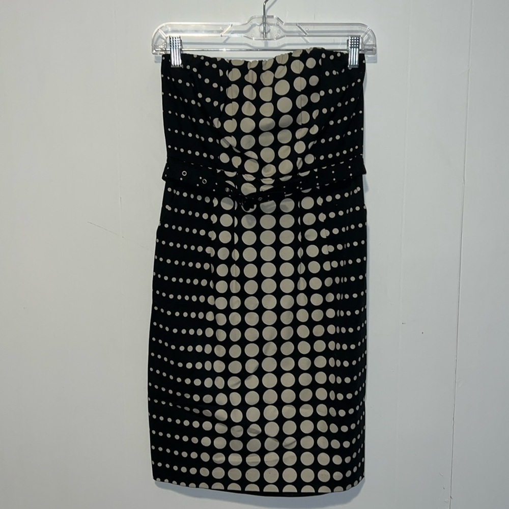NWT The Limited Polka Dot Sleeveless Mini Dress With Belt 19